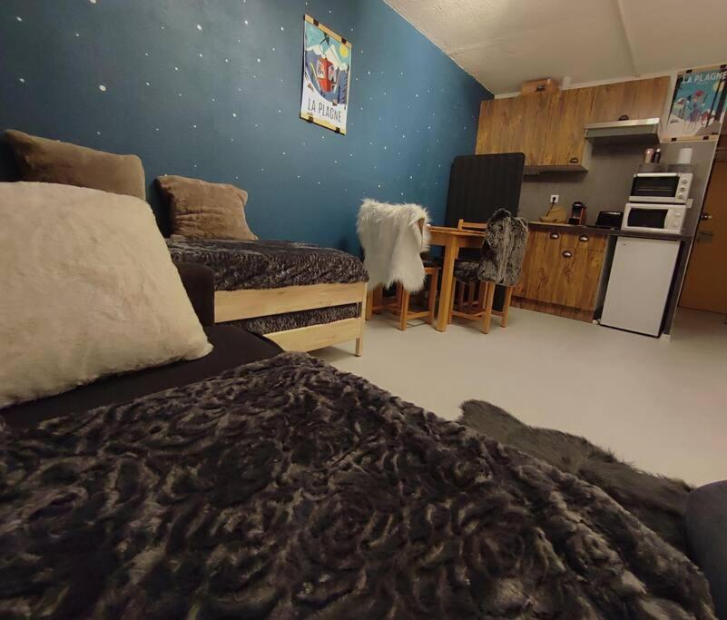 Studio Cosy 2100M Pied Des Pistes-Direct To Ski Slopes-Ski In Ski Out-La Plagne Aime 2000 Bagian luar foto