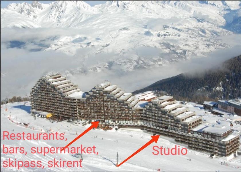 Studio Cosy 2100M Pied Des Pistes-Direct To Ski Slopes-Ski In Ski Out-La Plagne Aime 2000 Bagian luar foto