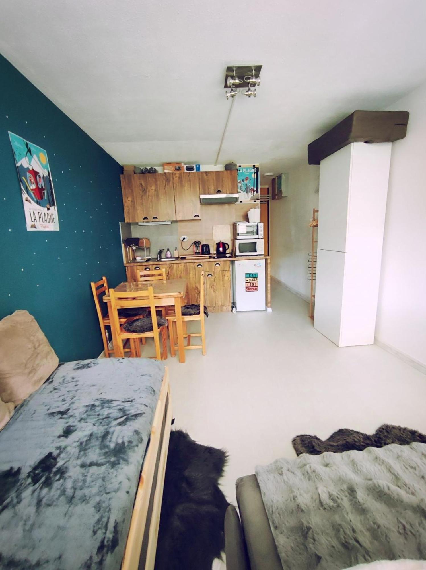 Studio Cosy 2100M Pied Des Pistes-Direct To Ski Slopes-Ski In Ski Out-La Plagne Aime 2000 Bagian luar foto